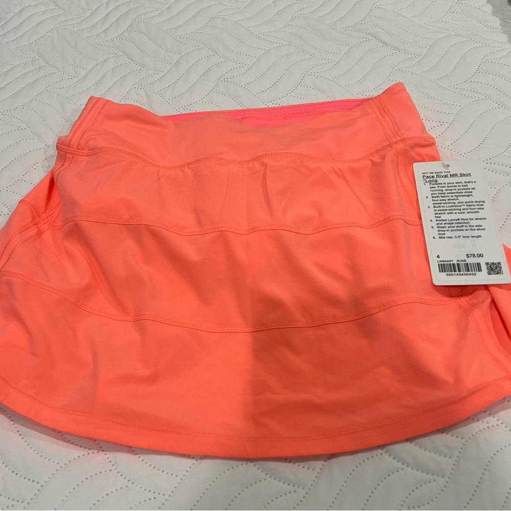 Lululemon Pace Rival Skirt long